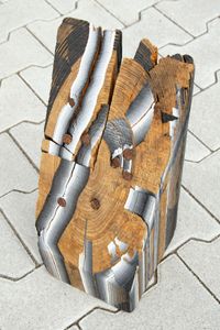 7 Masculin 1Masculin, 1993, Holz, Nägel, Acryl, 38 x 18 x 18 cm 
